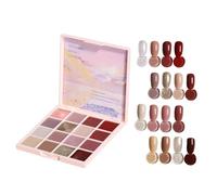 Solid Gel Nail Polish, 16-Color Cream Palette, Long-Lasting Nail Gel, High-Pigment Formula, Smooth Application, Compact Design For Manicure And Professional Home Salon