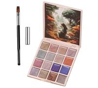 Solid Gel Polish | Gel Nail Palette 16 Colors | Gel Nail Paint Manicure Kit | Portable Pudding Gel Nail Polish For Women | Long-Lasting For Home, Travel, Salon Use