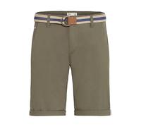 !Solid Monty Chino Pantalón Corto Bermuda Pantalones De Tela para Hombre con Cinturón Elástico Regular-Fit, tamaño:XXL, Color:Dusty Oliv (3784)