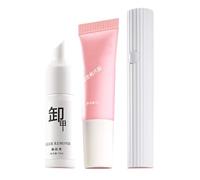 Solid Nail Glue Gel - Nail Extension Glue, Fake Acrylic Nails, Quick Drying Strong Adhesive Solid Acrylic Nails Gluee Gel With Remover And Curing Lamp For Clear Acrylics Fake Naill Home Salon