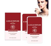 Solid Perfume Bálsamo Sólido Perfume Sólido Bálsamo De Bolsillo Portátil, Perfumes De Viaje Portátiles, Fragancia Natural No Grasa Y Fuerte Y Duradera (2 Piezas, Menta Rosa)