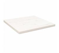 Solid Pine Square Table Top 40 x 40 cm, White Wood Kitchen Shelf, Desk for Computer, Gaming Mesa, Bathroom Counter, Versatile Auxiliary Furniture.