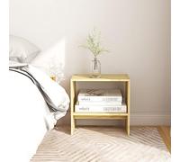 Solid Pine Wood Nightstand Set of 2, 40x30.5x40 cm Bedside Table with Storage, Rustic Bedroom Furniture for Home Decor, Durable Untreated Pine Night Stands