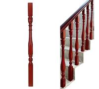 Solid Poplar Wood Balusters for Deck and Stair Railing - 4.8x4.8 & 6x6x95cm, Durable and Easy to Install