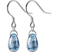 Solid Real Blue Water Dangle Earrings for Teen Girl Lady Xmas Jewelry