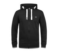 !Solid Sudadera con cremallera 'Benjamin' gris plateado / negro / blanco S EUR