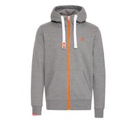 !Solid Sudadera con cremallera 'Benn ' gris / naranja / blanco S gris / naranja / blanco