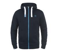 !Solid Sudadera con cremallera 'SDBenn ' azul oscuro / blanco M azul oscuro / blanco