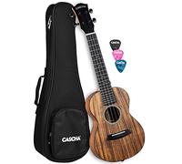 Solid Top Acacia Concert - Juego de 3 púas y funda