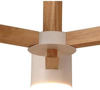 Solid Wood Chandelier Simple Chandelier in The Living Room Modern Wooden Lamps (Size : White)
