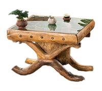 Solid Wood Coffee Table Furniture Can Put Green Plants Outdoor Balcony Low Table Tea Table Home Original Ecological End Table