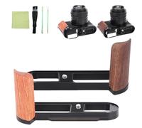 Solid Wood Metal Hand Grip L Bracket Holder for Leica Q2 Digital Camera, with Arca-Type Quick Release Plate, Tripod Mount Adapter, No Blocking to Battery Door for Travel Photography (Mix)