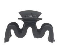 Solida Pinza de pelo negro mate ondulado