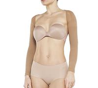 SOLIDEA Manga Compresion Brazo Unisex Slimming Sleeves Compresión Graduada 15/21 mmHg | Mangas Compresion Por Linfedema, Mangas Para Brazos Mujer, Mangas Para Brazos Hombre (Avellana, M)