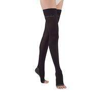 SOLIDEA Mujer Medias Night Wellness 70 Compresión Graduada 12/15 mmHg (Negro, 42)