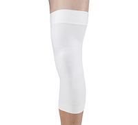 SOLIDEA Rodillera Menisco Silver Support Knee Compresión Graduada 23/32 mmHg | Rodillera Deportiva, Rodilleras Menisco y Ligamento (Blanco, ML)