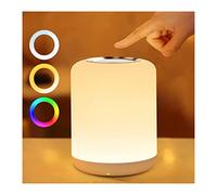 SOLIDEE Luz Nocturna Infantil,4 modos Lamparas de Mesita de Noche Tactil Regulable con 256RGB colores,USB Recargable 1H Temporizador Lampara Quitamiedos Infantil Para Dormitorio Sala De Estar Regalo