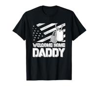 Solider Homecoming Militar Niño Bienvenido a casa Papá Camiseta