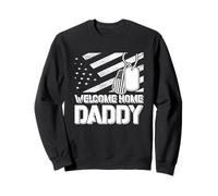 Solider Homecoming Militar Niño Bienvenido a casa Papá Sudadera
