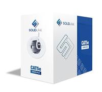 SolidLink CAT5e 1000ft Premium UTP Ethernet Cable 24AWG 1000 Feet LAN Network Wire, White