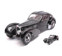 SÓLIDO 1/18 BUGATTI ATLANTIC SC 1937 NEGRO MODELO ESTÁTICO DIECAST