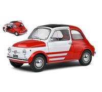 SÓLIDO 1/18 FIAT 500 ABARTH VESTIDO DE KAPPA 1965 MODELO ESTÁTICO DIECAST