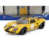 SÓLIDO 1/18 FORD GT40 MKI RACING 1968 AMARILLO NEGRO MODELO ESTÁTICO DIECAST