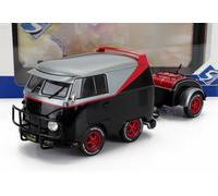 1950 Volkswagen VW Kool Kombi Sport "El Equipo-A Team" Gris/Rojo/Negro 1:18 Soli
