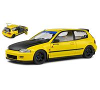SÓLIDO 1/18 HONDA CIVIC EG6 SIR II CUCHARA 1991 AMARILLO MODELO ESTÁTICO DIECAST