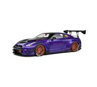 Solido 1:18 Nissan GT-R (R35) W/Liberty Walk Body Kit 2.0 Purple 2022, Púrpura