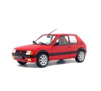 PEUGEOT 205 GTi 1,9 - 1988 - red - SOLIDO 1:18