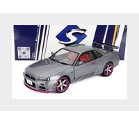 Nissan Skyline GT-R BNR34 Grey 1999 1:18 Solido