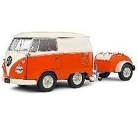 SÓLIDO 1810902 MINIATURA KOOL KOMBI NARANJA Y BLANCO 1950 1/18
