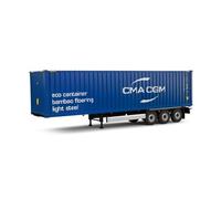 Sólido 421240215 - 1:24 Contenedor Remolque CMA CGM Azul - Nuevo