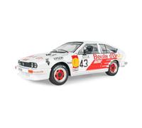 Solido Alfa Romeo GTV6#43 24h Spa 1985 | Diecast - Coche de carreras con ocupación de conductor, caja de ventana con base de plástico, 1:18