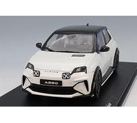 Solido Alpine A290 GTS 2024 - Die-Cast - Coche en miniatura - Cartón ventana con base de plástico - Modelo de colección - Blanco - 1:18