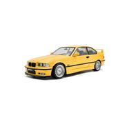 Solido BMW M3 Coupé 1991 1:18 Amarillo | Diecast - Coche deportivo clásico para entusiastas de la automoción, color amarillo