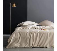 Sólido De Color Hilos De Alta Satén Sedoso Tapa De Consolador, Funda Nórdica De Algodón Egipcio, Tencel Suave Y Transpirable Cubierta Del Edredón Del Lecho(Size:200x230cm(79x91inch),Color:Dorado)