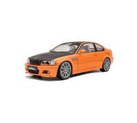 Solido Funciona a escala 1:18 BMW E46 M3 Coupe Orange 2000 Diecast Model Car S1806509