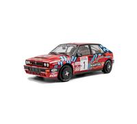 Solido Lancia Delta HF Integrale #1 - Coche de Rally Legendario número de despegue a Rayas, Doble Faro Redondo, 1:18