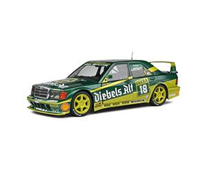 Solido- Mercedes 190 EVO II Ningún Coche Miniatura de colección, 1801009, Green/Gold, 1/18º