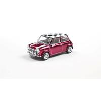Solido Mini Cooper Sport 1997 Die-Cast - Coche de Ventana con Base de plástico, Modelo de coleccionista, Modelo de Coche pequeño, Color Morado, 1:43