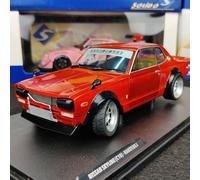 SÓLIDO NISSAN SKYLINE 2000 GT-R KPG C10 HAKOSUKA 1970 NARANJA 1:18 NUEVO CAJA