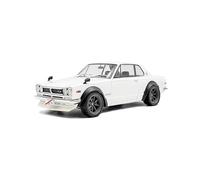 Solido Nissan Skyline (C10) Hakosuka - Clásico JDM Coupé Racing, Extensiones de Guardabarros, Modelo Diecast, Color Blanco, 1:18