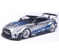 Solido Nissan Skyline (R35) GT-R LB Silhouette 2020 1:43 - Maqueta Die-Cast Colector de metal plateado con base de plástico, ventana de cartón
