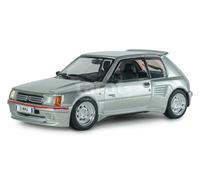Solido Peugeot 205 Dimma 1990 | Diecast - Coche de tuning clásico francés, gris futura gris, escala 1:43