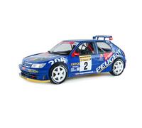 Solido Peugeot 306 Maxi #2 Rally De Avilés 1997 - Diecast Rallye Coche de Carreras, J.Ascona J.Billmaier, detallado Motor en Miniatura, Azul, 1:18