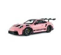 Solido - Porsche 911 GT3 RS 2024 1:18 - Die-Cast - Modelo Coleccionable de Metal, Color Rosa, Modelo Exclusivo de Alemania, con Base de plástico, Caja de Ventana
