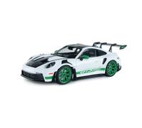 Solido Porsche 911 GT3 RS 2024 1:18 - Die-Cast Tribute to Carrera RS Package Modelo Coleccionista Metal Blanco con Base de Plástico, Caja Ventana