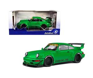 Solido S1807502 1:18 2011 RWB 964-Pandora Uno Verde Porsche Coleccionable Coche Miniatura